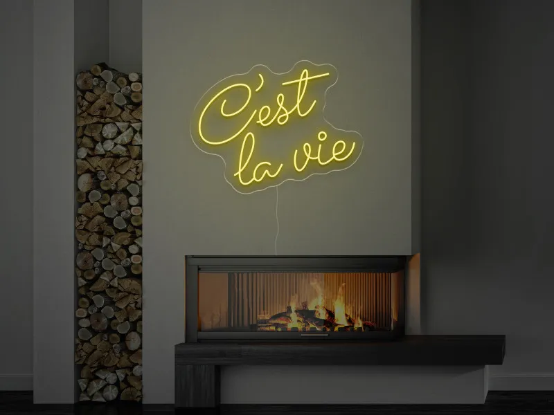 C'est la vie - Insegne al neon a LED